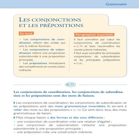 Conjonctions ou preposition