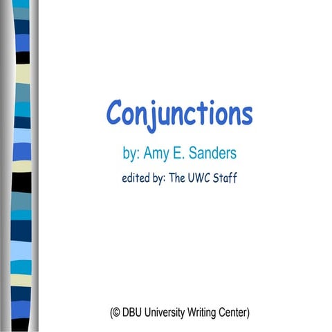 Conjuctions