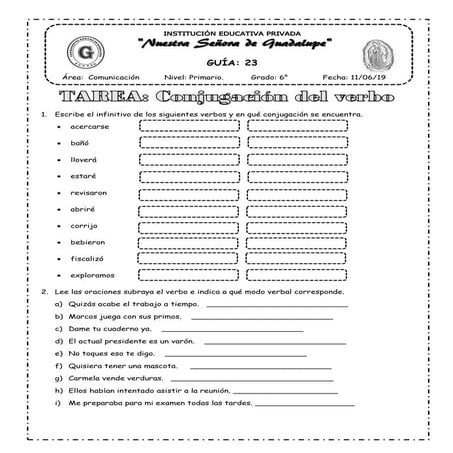 Conjugacion del verbo