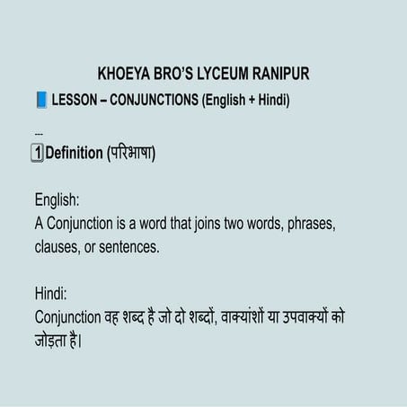 Conjunction .pdfbdbdhbehedhd7e7be7ebeyeegg | PDF
