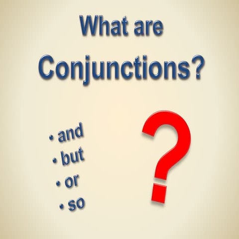 Conjunctions PPT