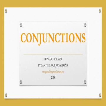 Conjunctions