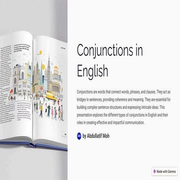 Conjunctions-in-English .T/ Abdullatifalhaj6@gmail.com