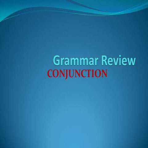 Conjunctions | PDF