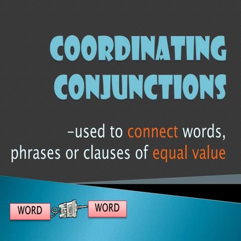 Coordinating Conjunctions