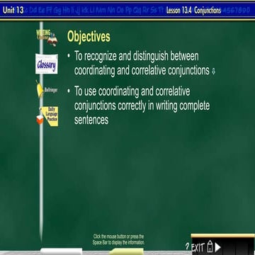 Conjunctions & conjunctive adverbs