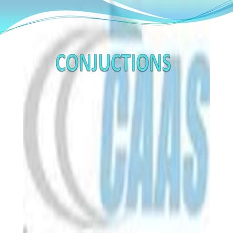 Conjunctions 