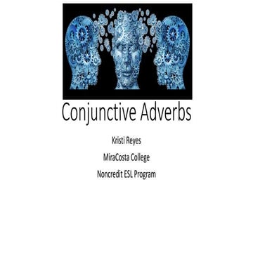 Conjunctive Adverbs