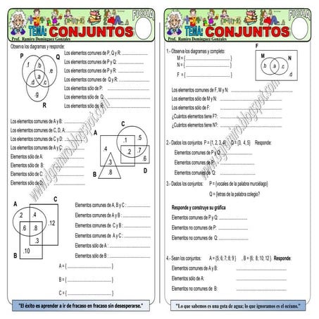 TEORIA DE CONJUNTOS PARA PRIMARIA Y SECUNDARIA | DOC