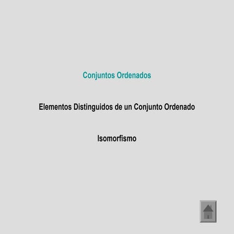 Conjuntos ordenados