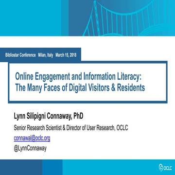 Online engagement and information literacy: The Many Face of Digital Visitors...