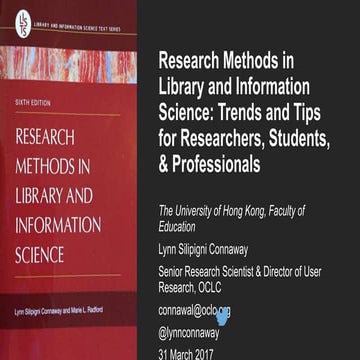 Research Methods in Library and Information Science: Trends and Tips for Rese...
