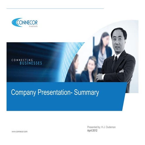 Connecor company presentation