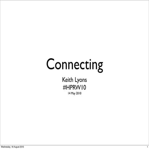 Connecting