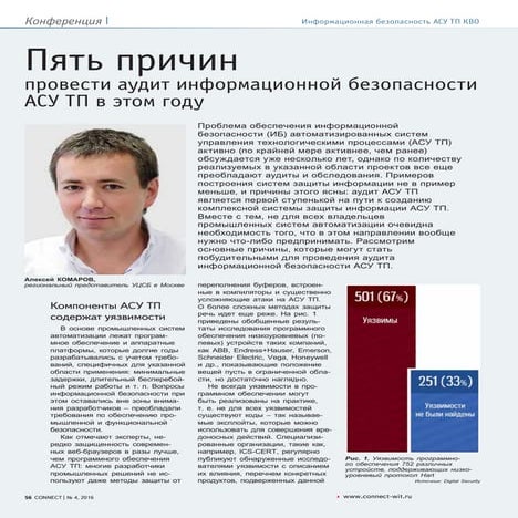 Пять причин провести аудит информационной безопасности АСУ ТП в этом году