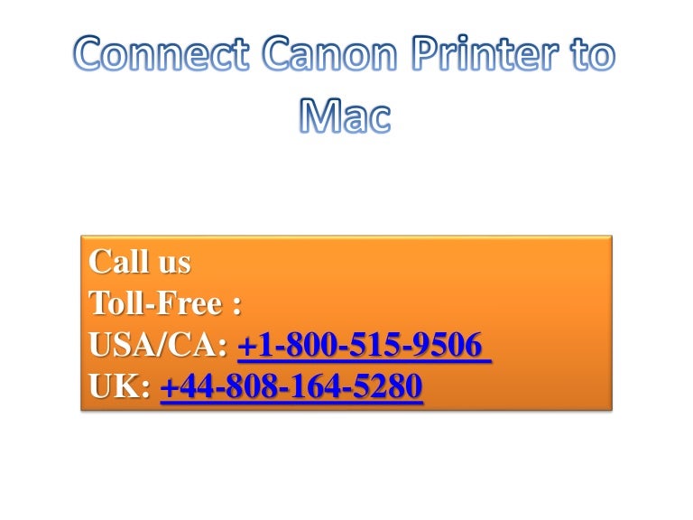 adding canon printer to mac