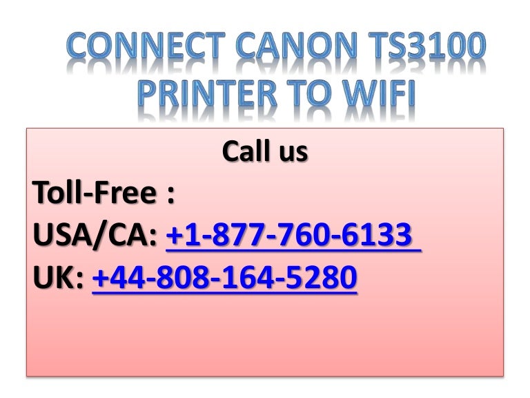 ts3100 wireless setup