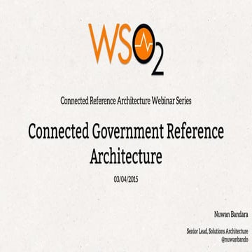 Connected Government Reference Architecture