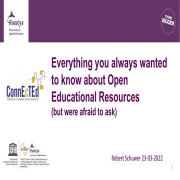 Everything You Always Wanted To Know About OER