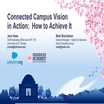 Connected Campus Vision in Action: How to Achieve It