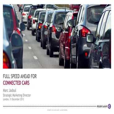 Connected Cars (Westminster eForum, 2013)