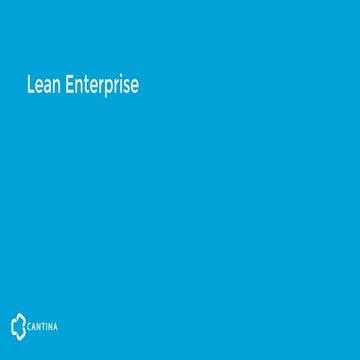 Utilizing Lean Practices in the Enterprise: Part 1 of Delivering the Connecte...