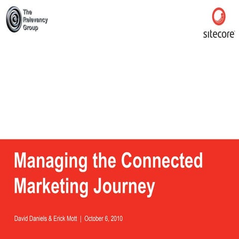 Managing the Connected Marketing Journey