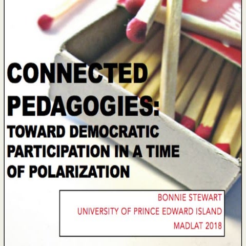 Connected pedagogies  toward democratic participation in a time of polarization