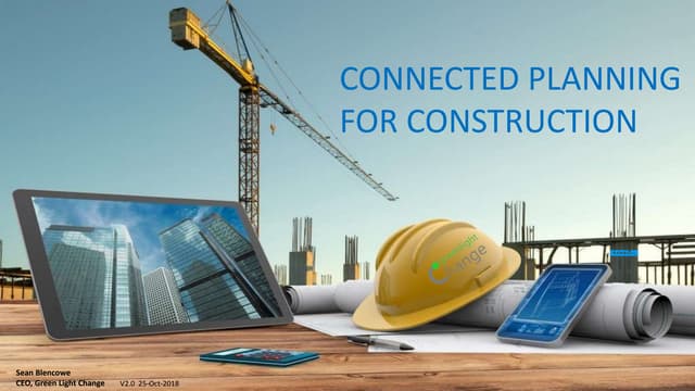 Connected planning for construction
