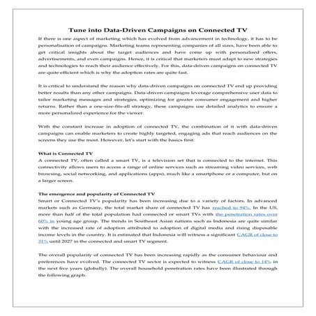 Tune into Data-Driven Campaigns on Connected TV.docx