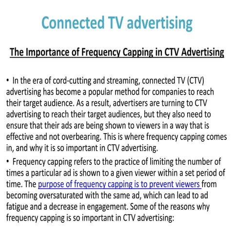 Connected TV advertising | PPTX