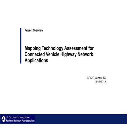 Connected vehicle highway network applications