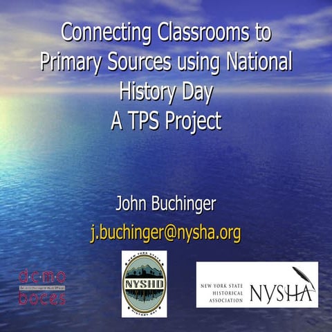 Connecting Classrooms To Primary Sources