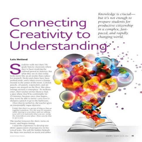 journal1#Connecting creativity to understanding