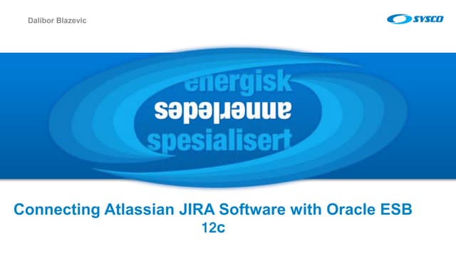 Connectig Atlassian JIRA with oracle ESB 12c