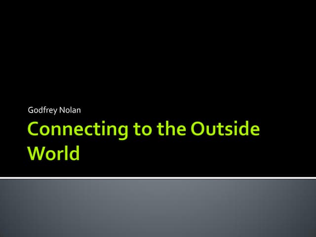 Connecting outsideworld with Android and Arduino