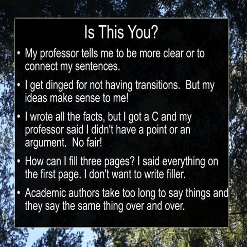 Connecting Sentences