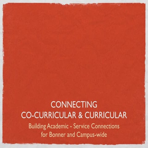 Connecting Service & Academics
