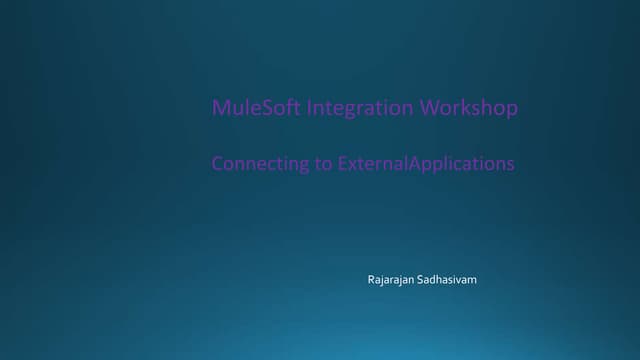 Connecting to external_application