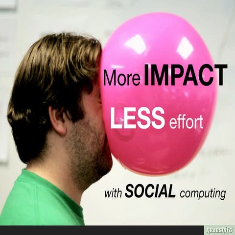 Smarter > Simpler > Social: Case studies on how to have more impact for less ...