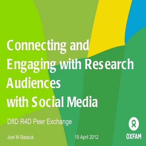 Connecting with audiences with social media