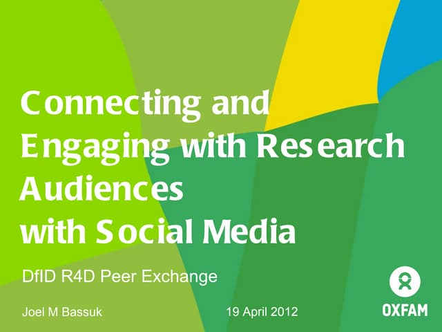 Connecting with audiences with social media