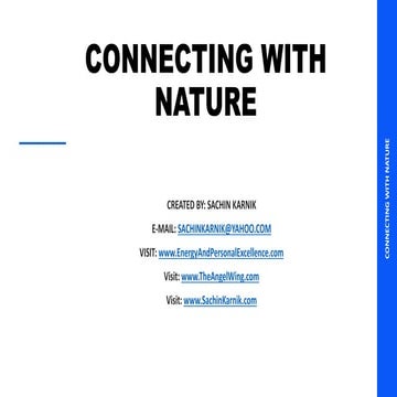 CONNECTING WITH NATURE - BY - SACHIN J. KARNIK.pdf