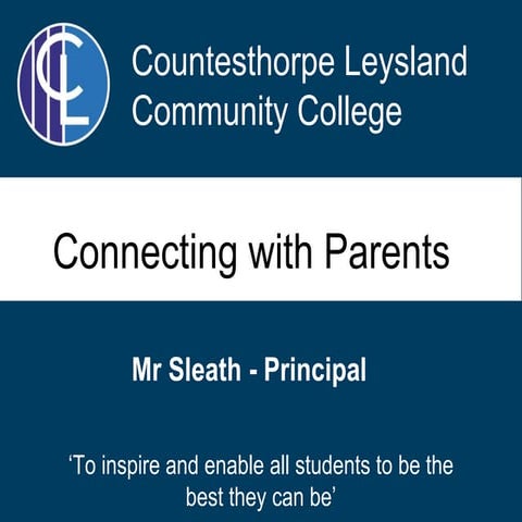 Connecting with Parents - September 2016