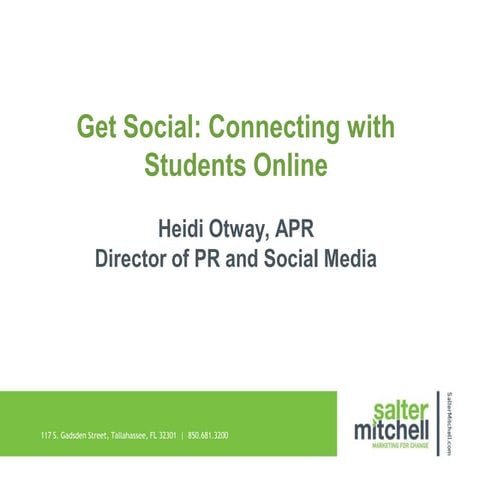Connecting with Students Online by Heidi Otway