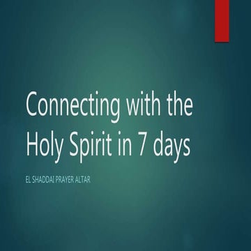 3rd Lineage Briefing for Journey with the Holy Spirit in 7 days