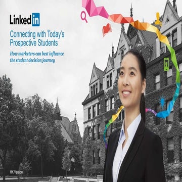 Connecting with Today's Prospective Students - Hong Kong Report