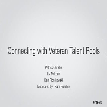 Connecting with Veteran Talent Pools | Talent Connect San Francisco 2014