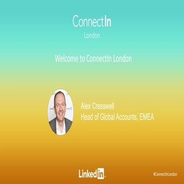 Welcome to ConnectIn London | ConnectIn London 2016