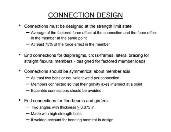 Connections in steel structures | PPT